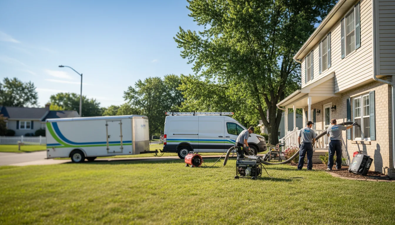 Flooded Basement Restoration And Cleanup With Repair in Deloit, IA near me